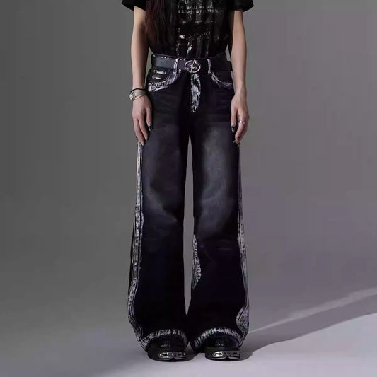 Hand brushed silver slim fit bootcut black tall and slim casual pants